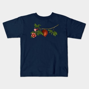 Pomegranate twig and fruit Kids T-Shirt